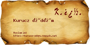 Kurucz Ádám névjegykártya